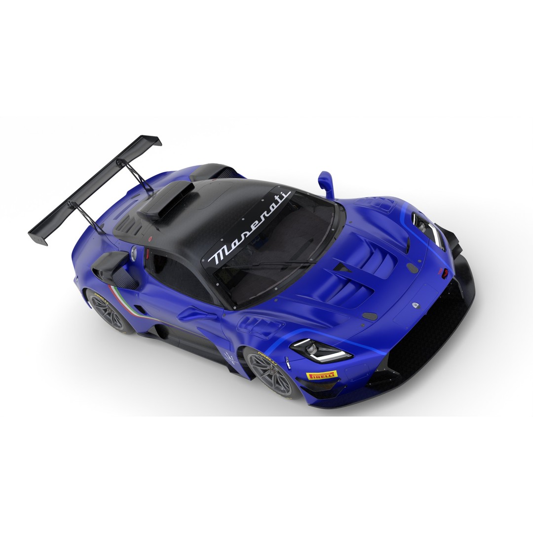 Maserati MC20 GT2 3D Model – High Poly Racing Car Asset, FBX, PBR - View 12