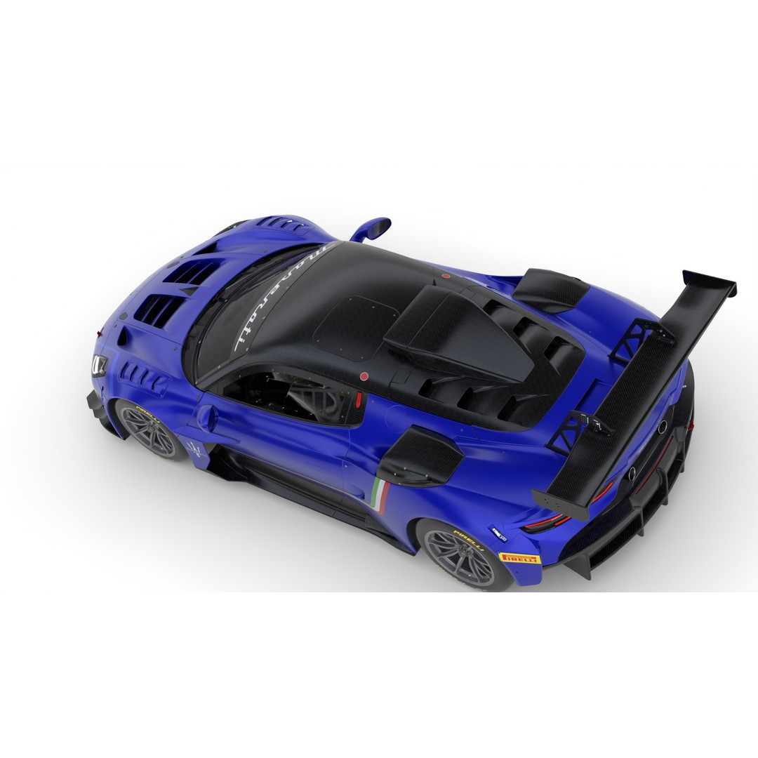 Maserati MC20 GT2 3D Model – High Poly Racing Car Asset, FBX, PBR - View 14