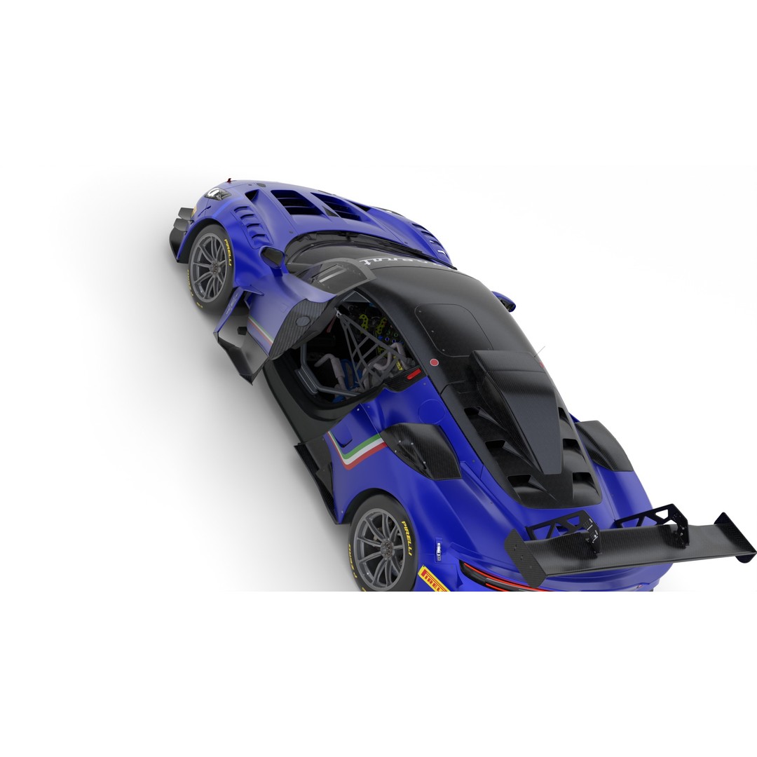Maserati MC20 GT2 3D Model – High Poly Racing Car Asset, FBX, PBR - View 15