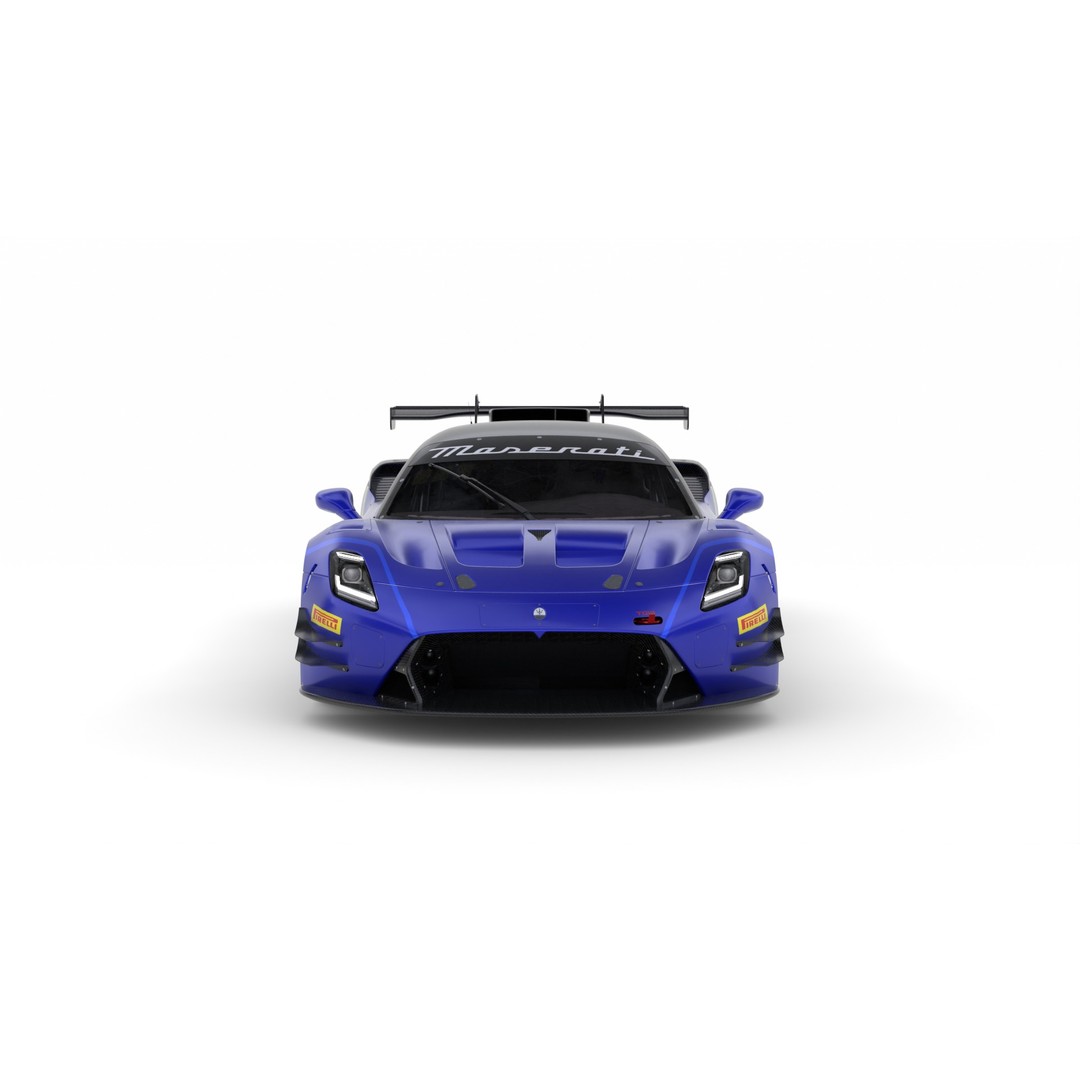 Maserati MC20 GT2 3D Model – High Poly Racing Car Asset, FBX, PBR - View 5