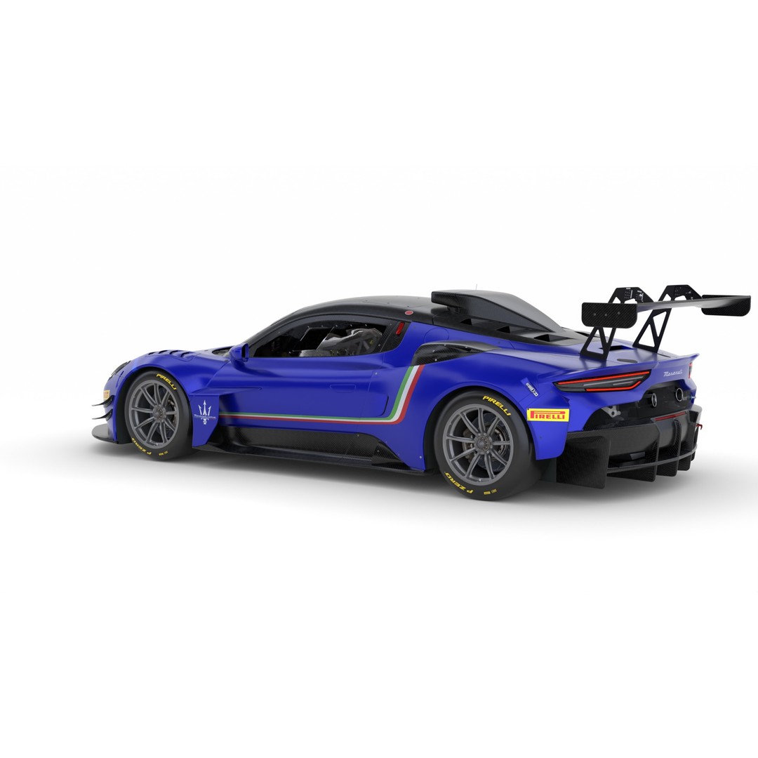 Maserati MC20 GT2 3D Model – High Poly Racing Car Asset, FBX, PBR - View 7