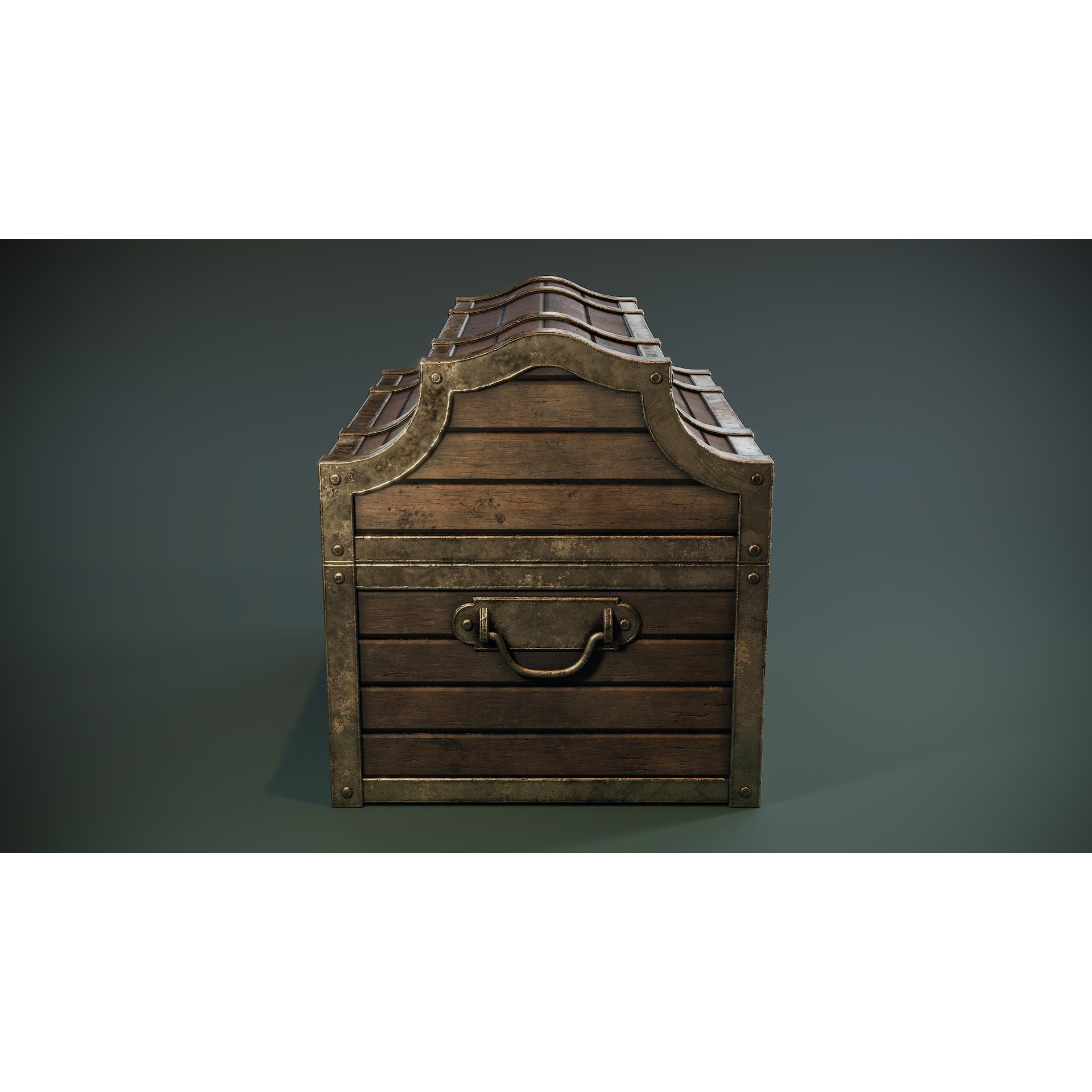 Treasure Chest - Low-Poly Game-Ready 3D Model - View 5