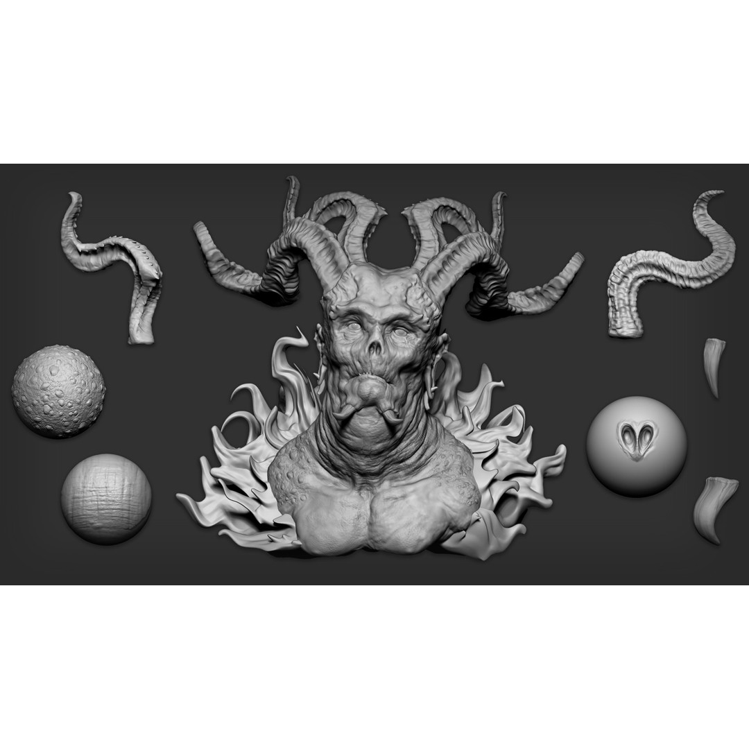 Creature Maker 3D Model – 390 Brushes Bundle for Zbrush & Blender - View 8