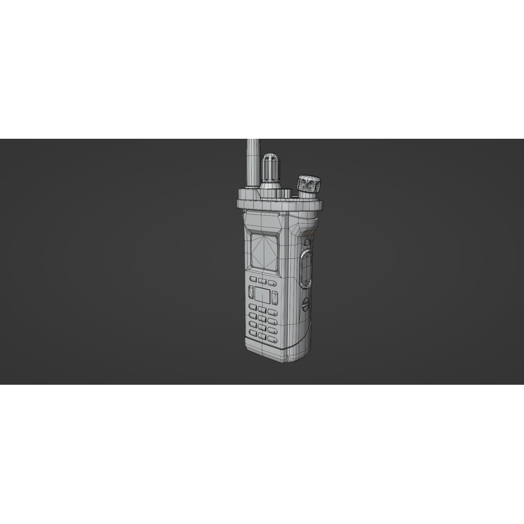 Motorola APX8000XE Radio 3D Model – Low Poly PBR Game Asset, FBX