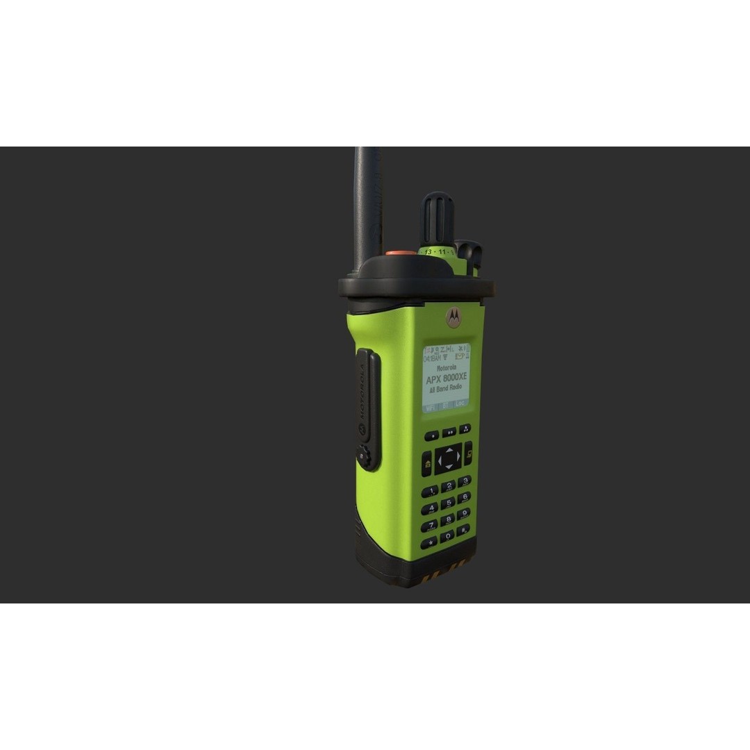 Motorola APX8000XE Radio 3D Model – Low Poly PBR Game Asset, FBX - View 10