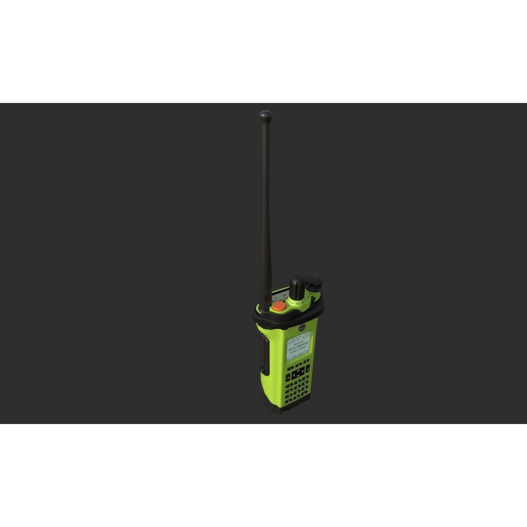 Motorola APX8000XE Radio 3D Model – Low Poly PBR Game Asset, FBX - View 13