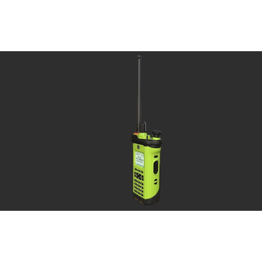 Motorola APX8000XE Radio 3D Model – Low Poly PBR Game Asset, FBX - View 15