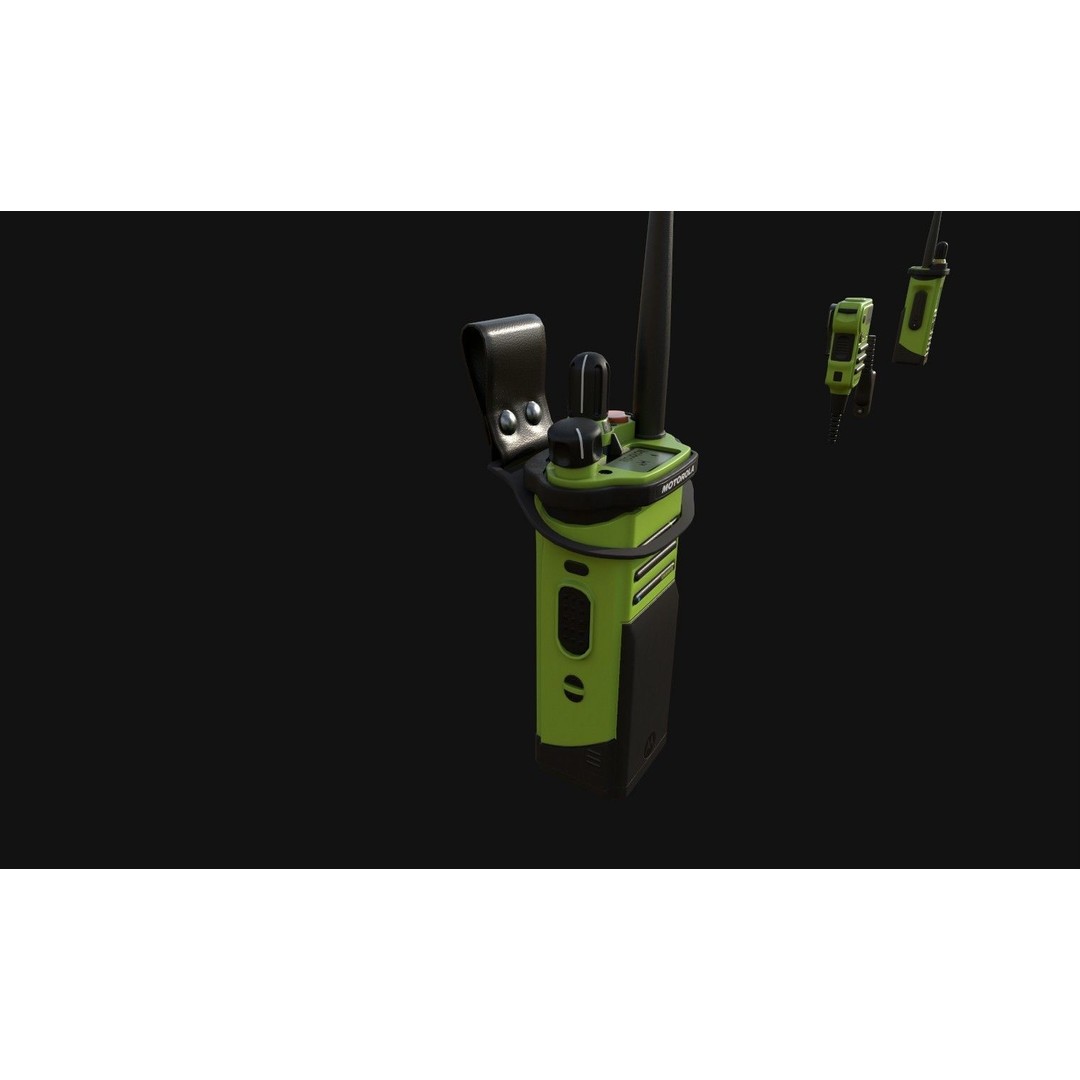 Motorola APX8000XE Radio 3D Model – Low Poly PBR Game Asset, FBX - View 17