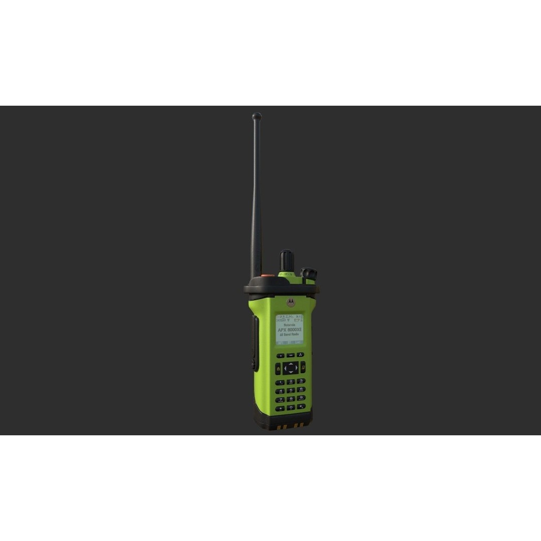 Motorola APX8000XE Radio 3D Model – Low Poly PBR Game Asset, FBX - View 6