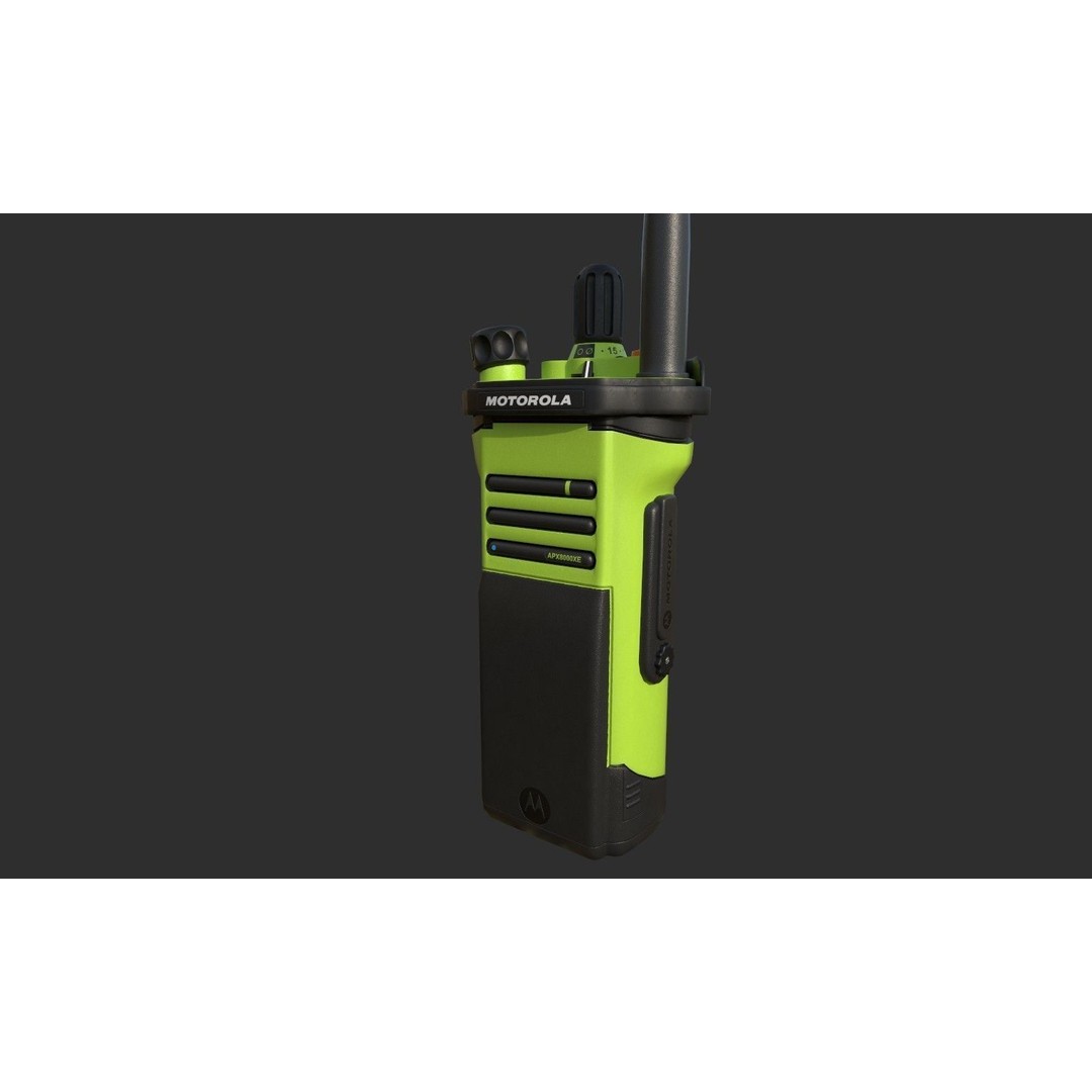 Motorola APX8000XE Radio 3D Model – Low Poly PBR Game Asset, FBX - View 7