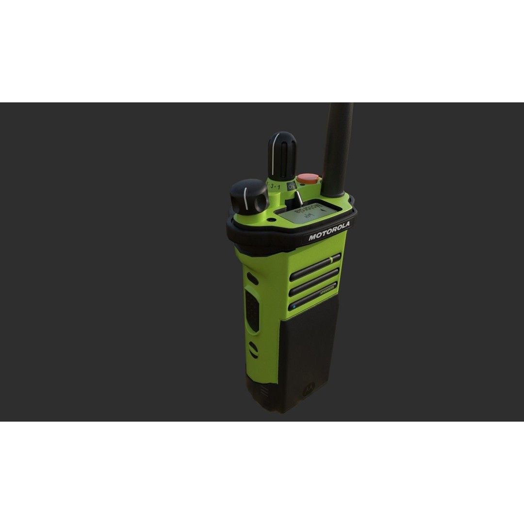 Motorola APX8000XE Radio 3D Model – Low Poly PBR Game Asset, FBX - View 8