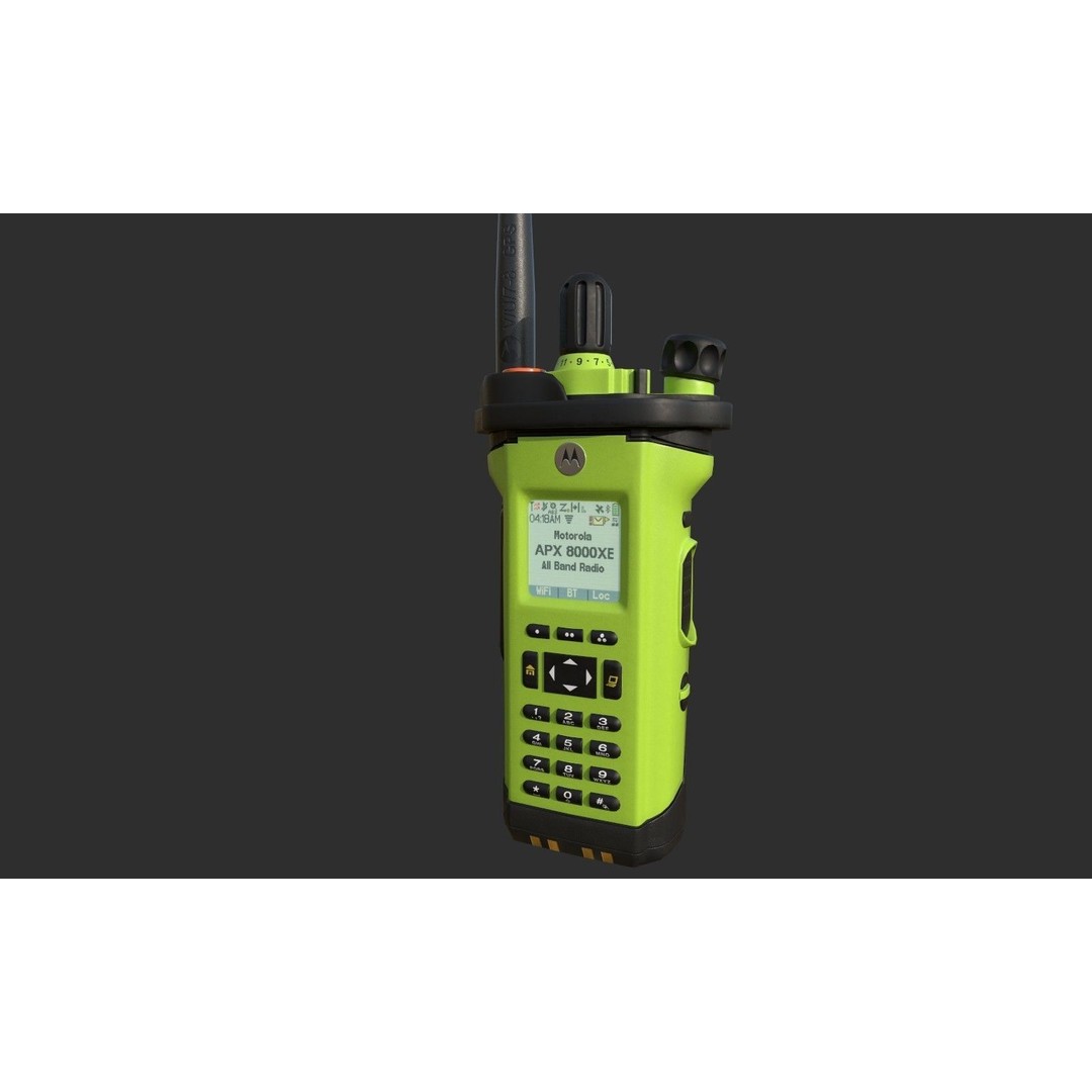 Motorola APX8000XE Radio 3D Model – Low Poly PBR Game Asset, FBX - View 9