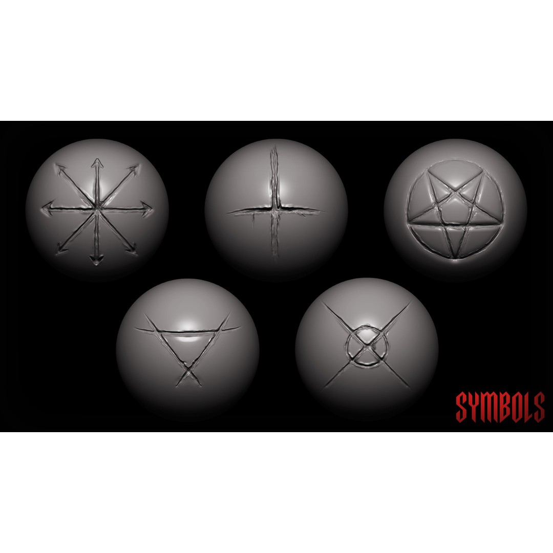 Unholy Brushes 3D Model – High Quality VDM & IMM Pack for Zbrush & Blender - View 11