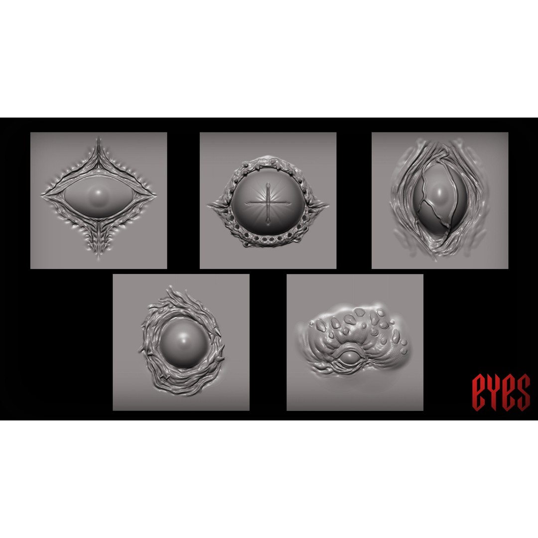 Unholy Brushes 3D Model – High Quality VDM & IMM Pack for Zbrush & Blender - View 12