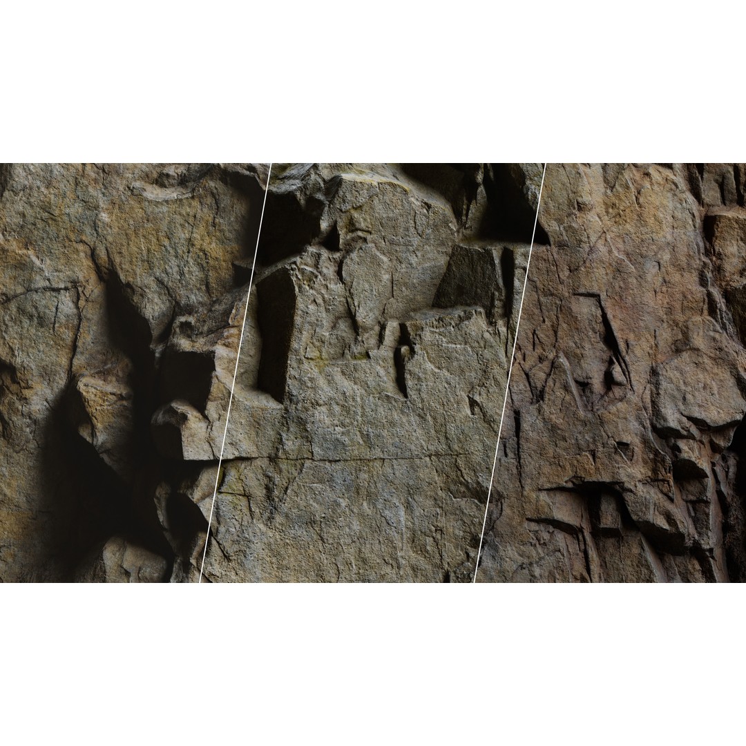 Rock Smart Materials 3D Model – High-Detail Textures & Smart Masks - View 7