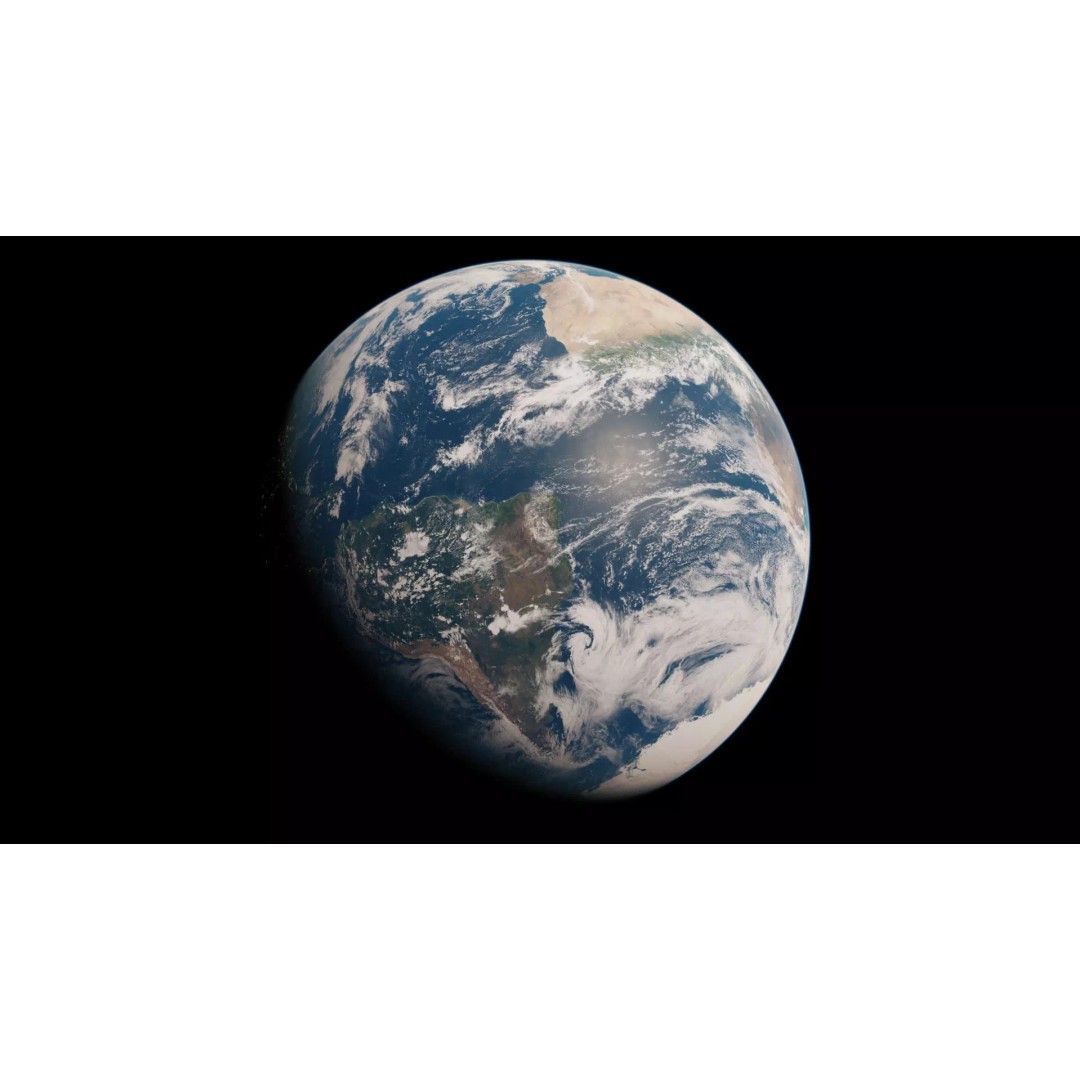 Solar System 3D Model – Photorealistic Low-Poly Game Asset, Blender, FBX - View 3