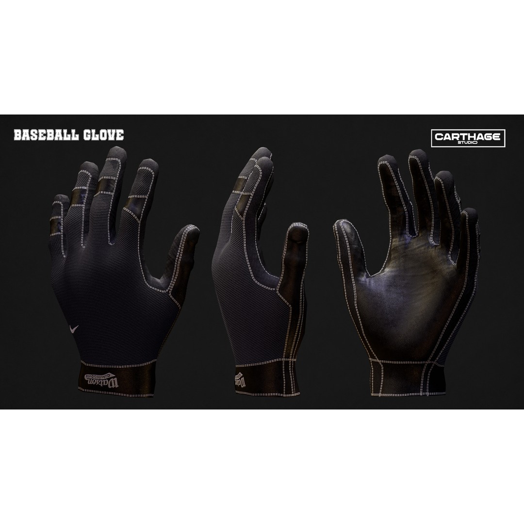 Baseball Gear 3D Model – Low Poly Game Asset Pack, FBX, Blender - View 10