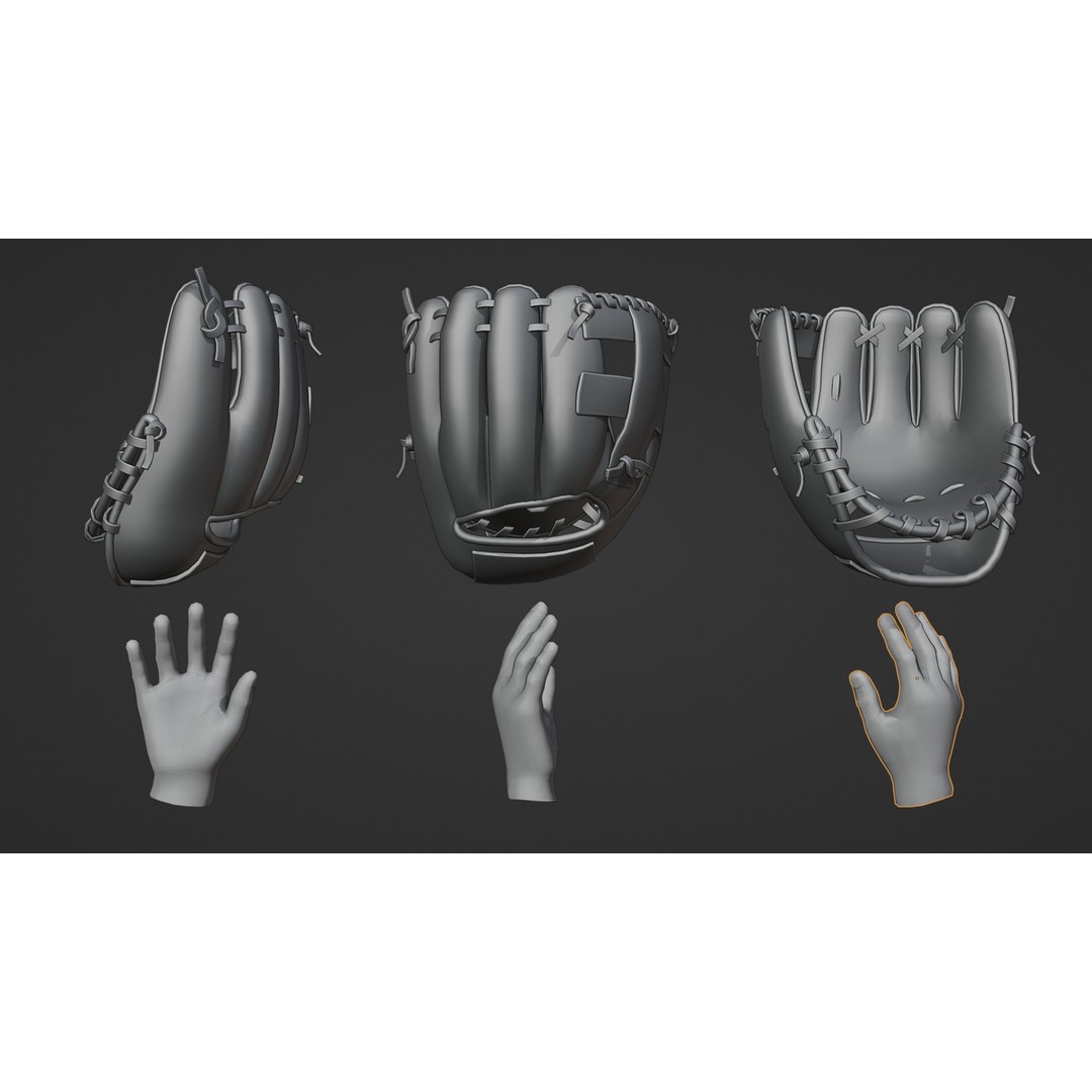 Baseball Gear 3D Model – Low Poly Game Asset Pack, FBX, Blender - View 15