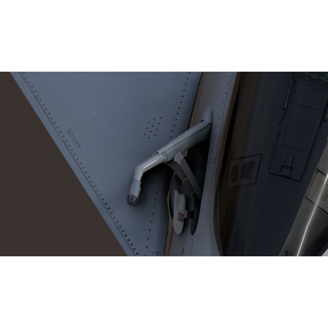 EuroFighter Typhoon 3D Model – Low Poly Rigged Aircraft, FBX, Blender - View 16