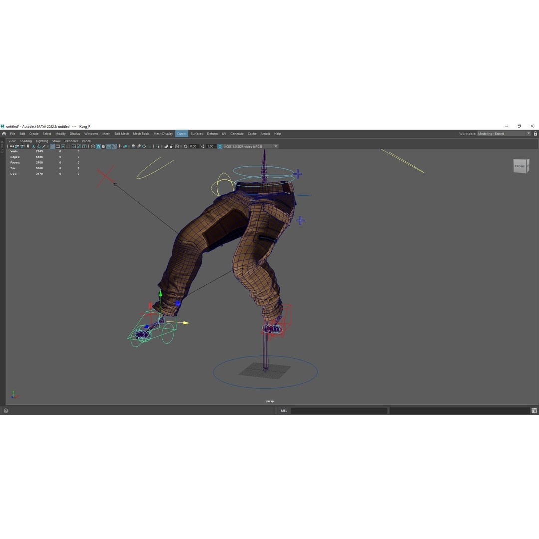 Realistic Pants 3D Model – Rigged Low-Poly Game Asset, FBX - View 23
