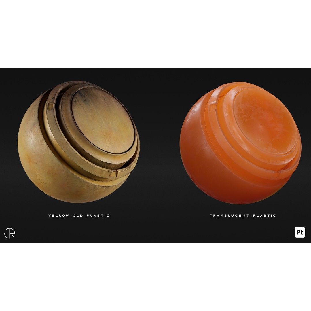 Plastic and Rubber Smart Materials 3D Model – High-Detail Customizable PBR Textures