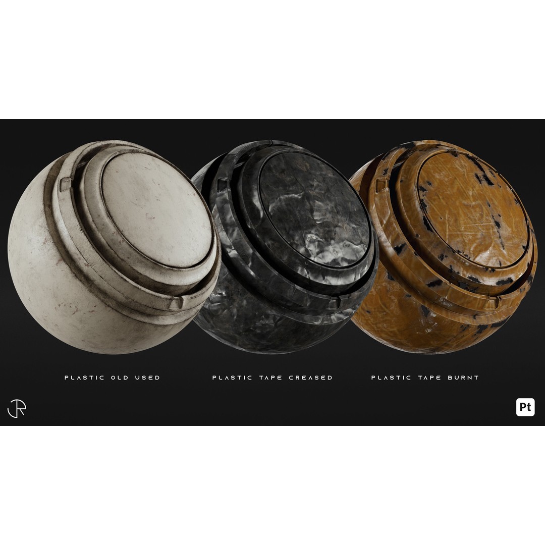 Plastic and Rubber Smart Materials 3D Model – High-Detail Customizable PBR Textures - View 5
