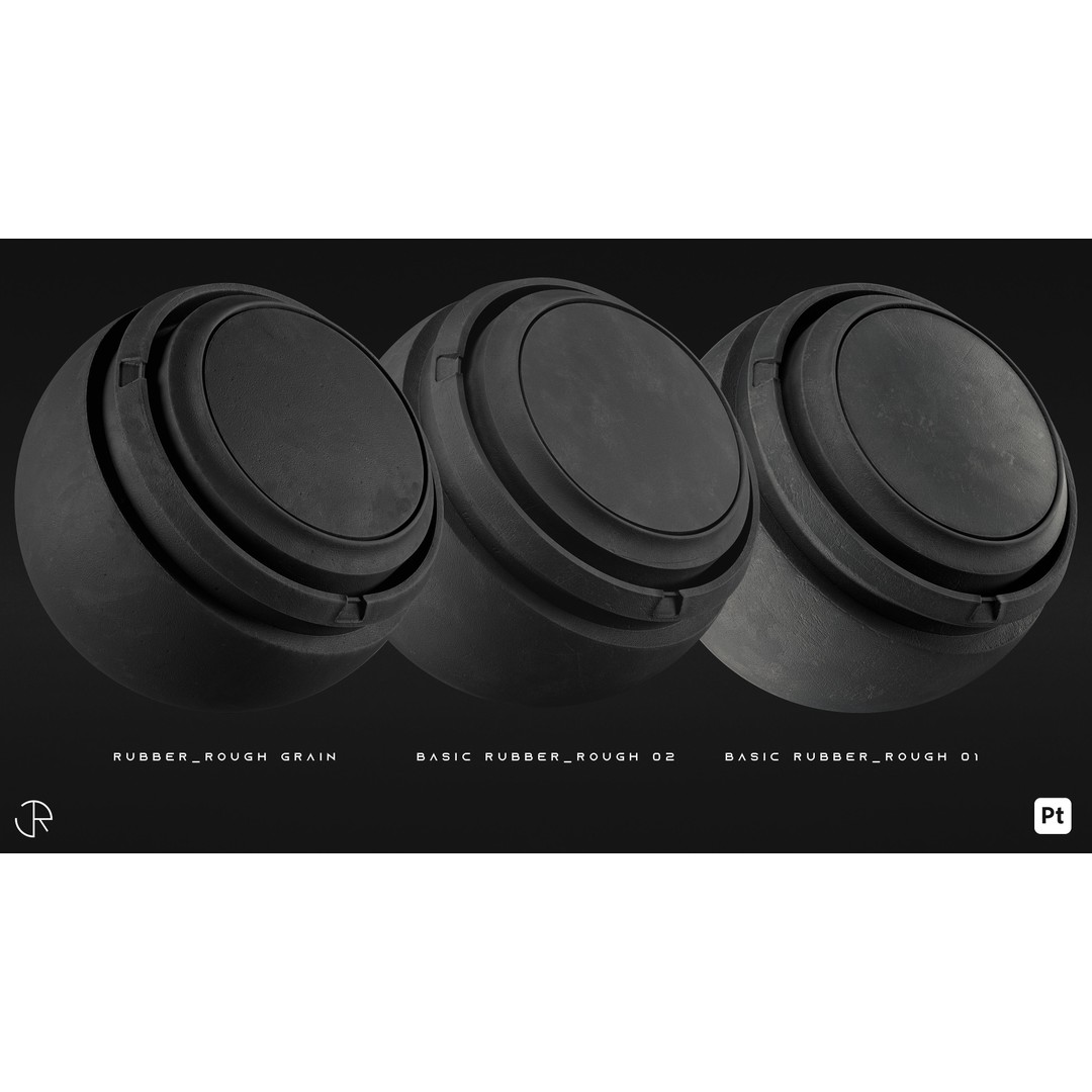 Plastic and Rubber Smart Materials 3D Model – High-Detail Customizable PBR Textures - View 9