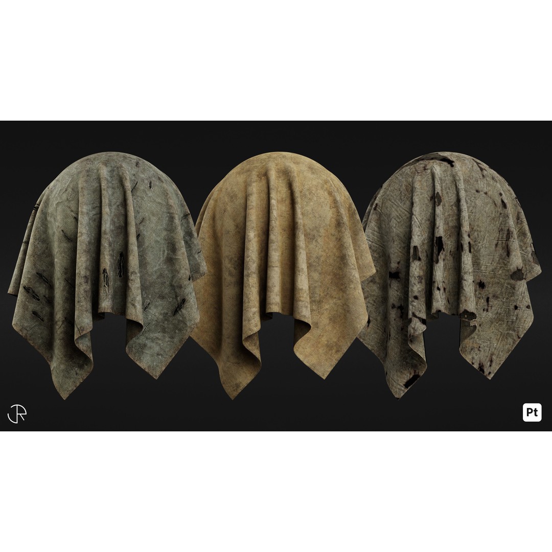 Fabric 3D Model – Customizable Smart Materials Pack, PBR Textures - View 10