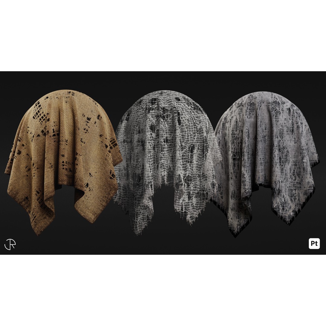 Fabric 3D Model – Customizable Smart Materials Pack, PBR Textures - View 12