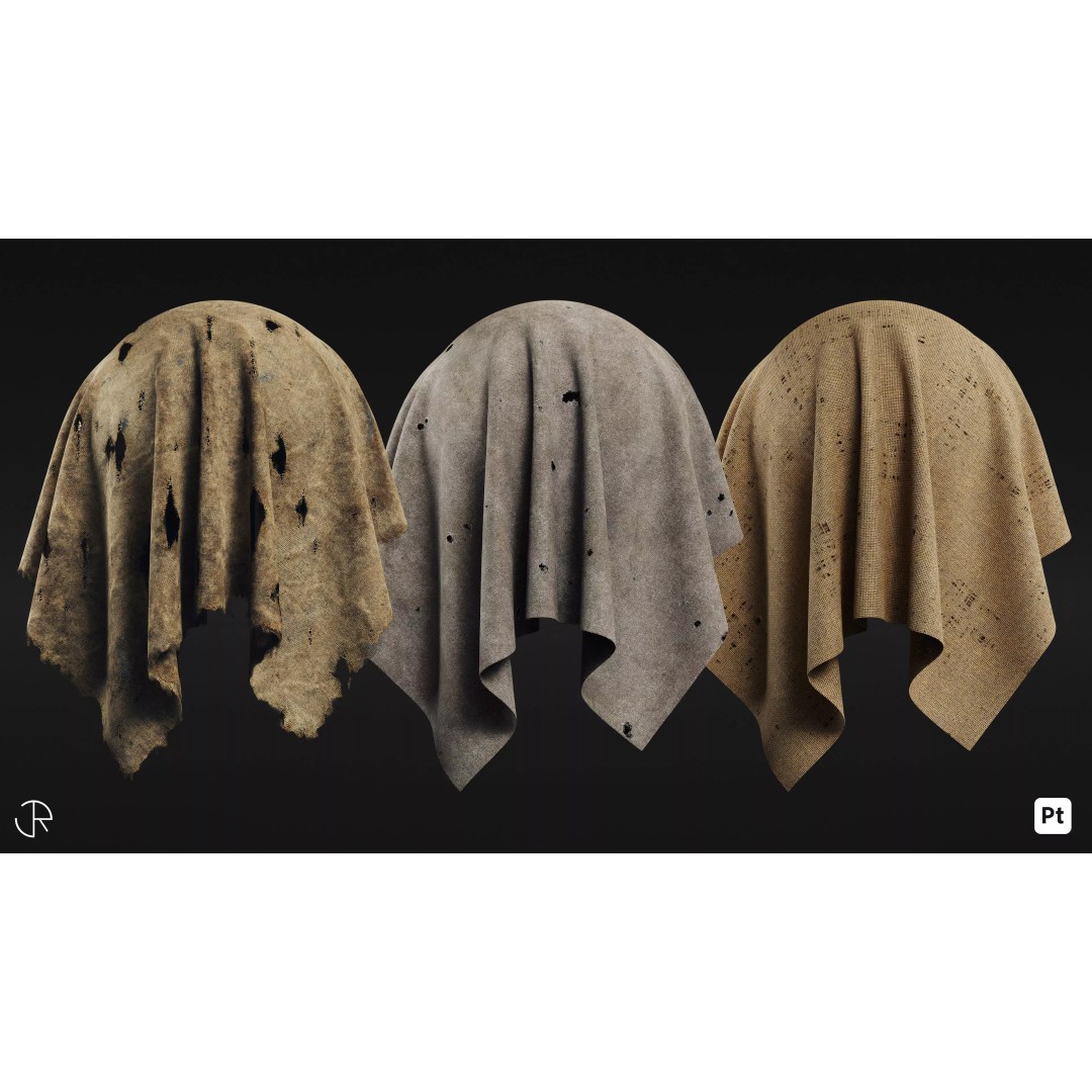 Fabric 3D Model – Customizable Smart Materials Pack, PBR Textures - View 2