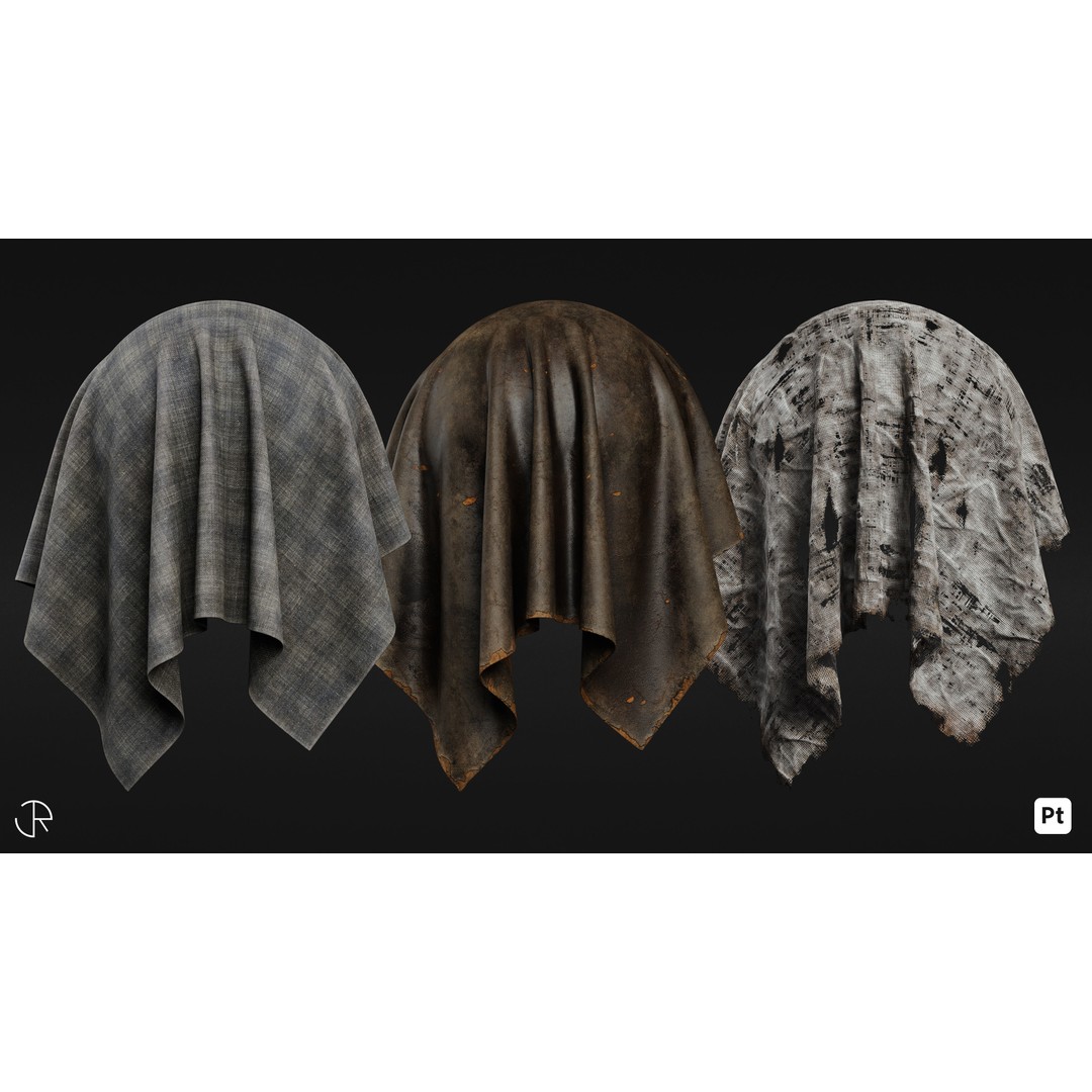 Fabric 3D Model – Customizable Smart Materials Pack, PBR Textures - View 8