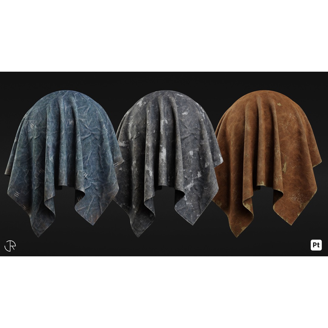 Fabric 3D Model – Customizable Smart Materials Pack, PBR Textures - View 9