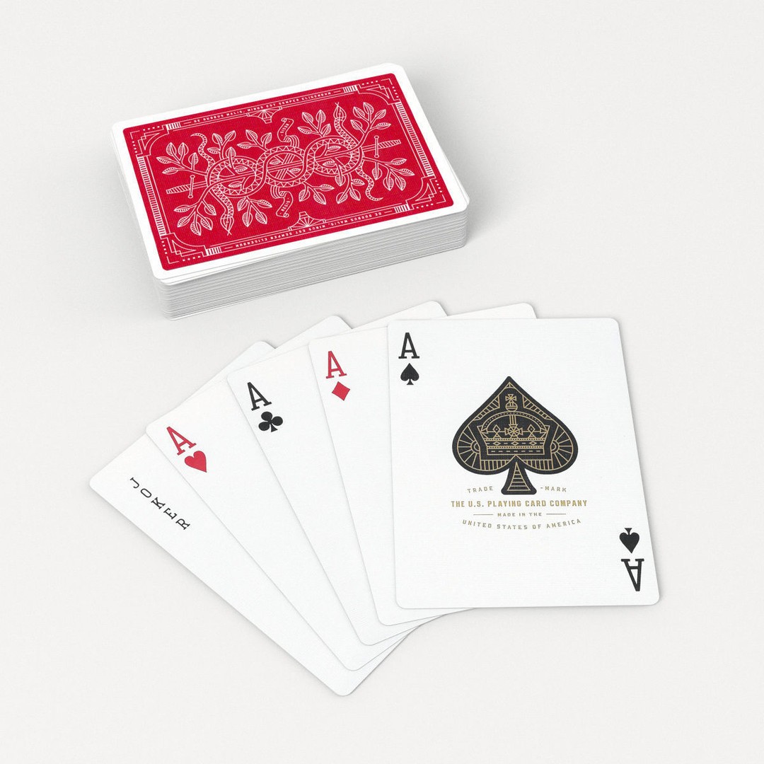 Monarchs Playing Cards 3D Model – Low Poly Poker Deck, FBX - View 13