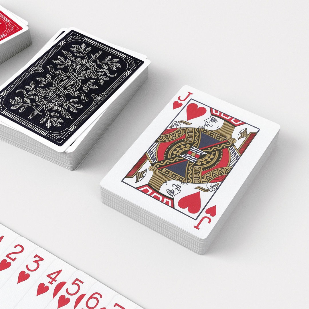Monarchs Playing Cards 3D Model – Low Poly Poker Deck, FBX - View 7