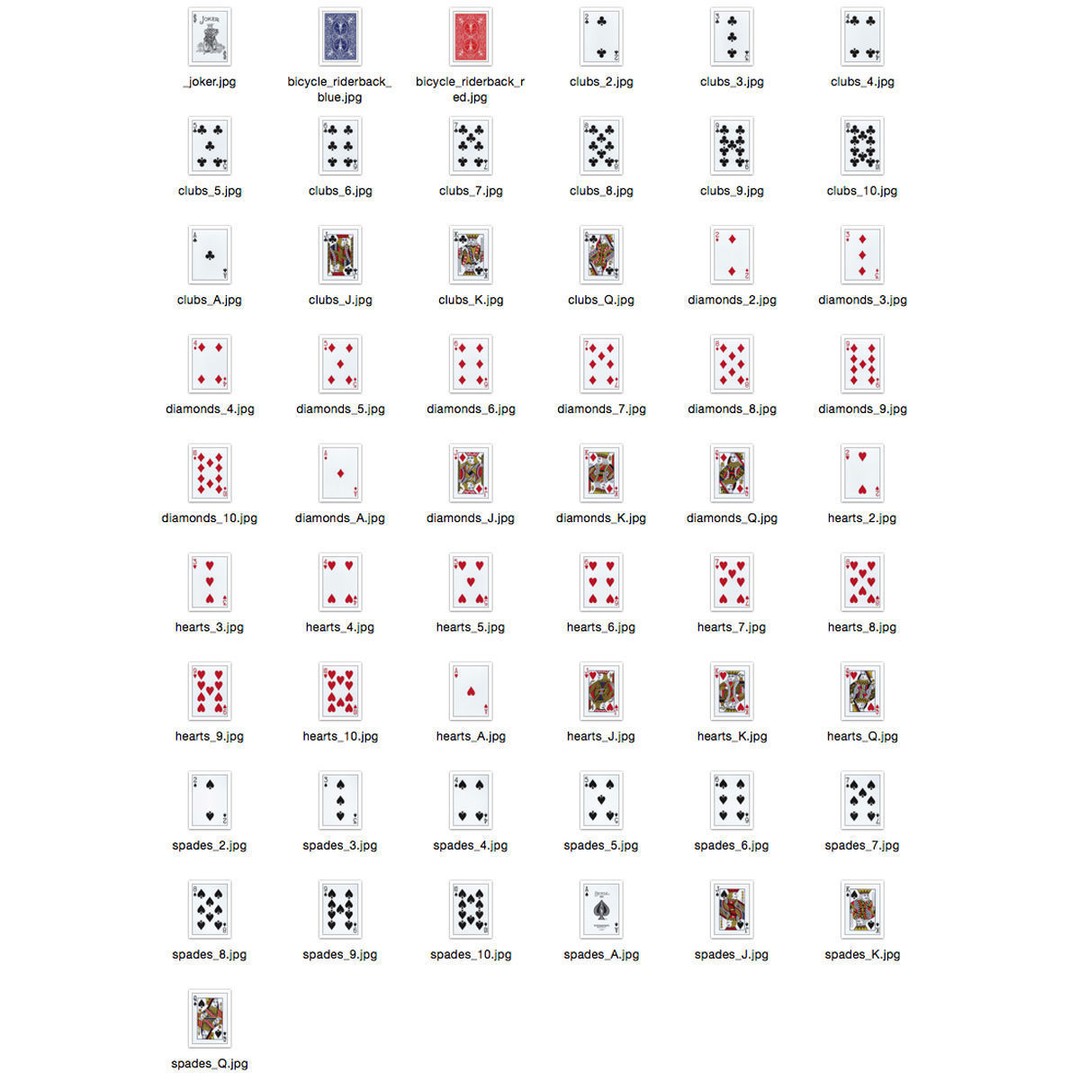 Bicycle Playing Cards 3D Model – Low Poly Poker Deck with Textures