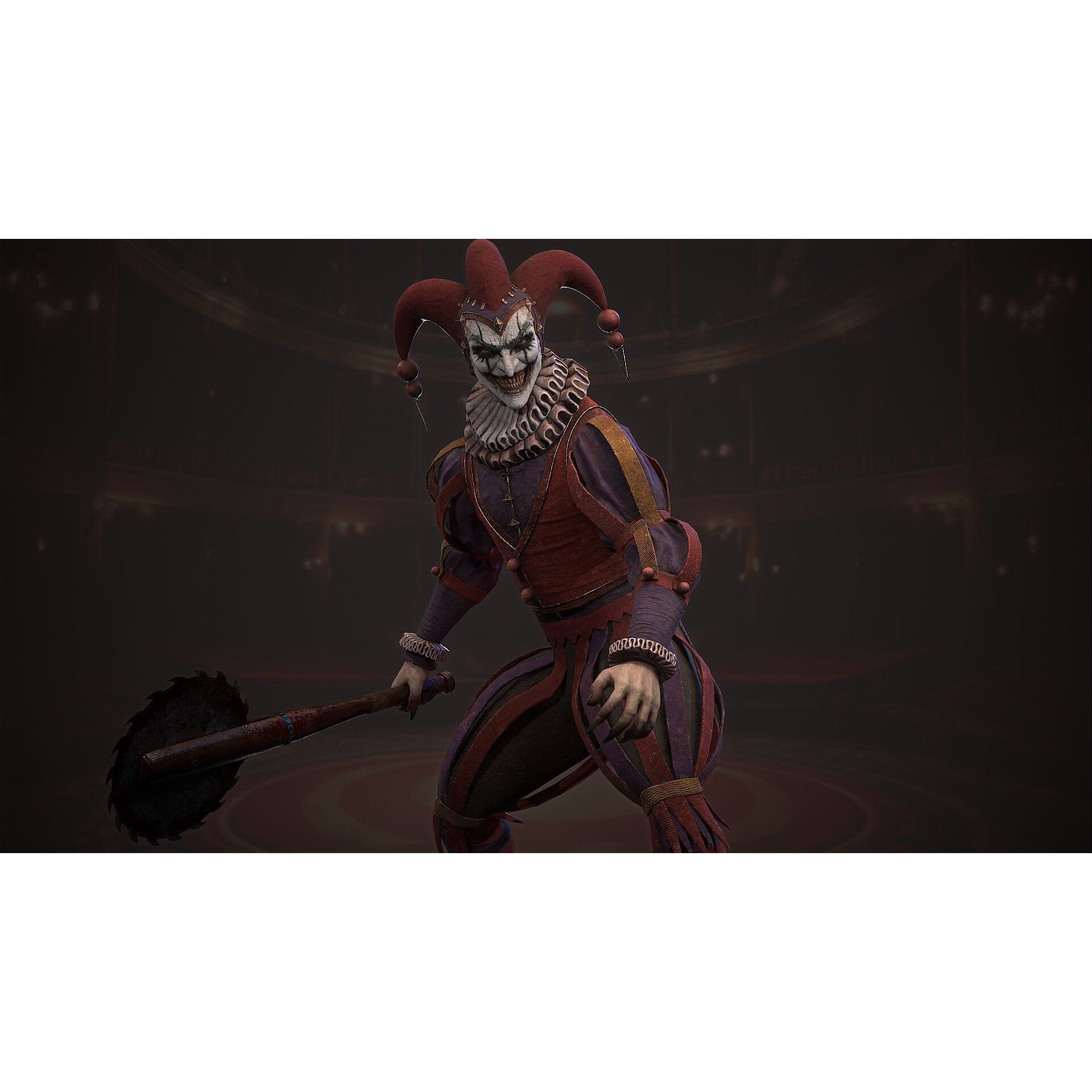 Clown Monster - Low-Poly Game-Ready 3D Model - View 12