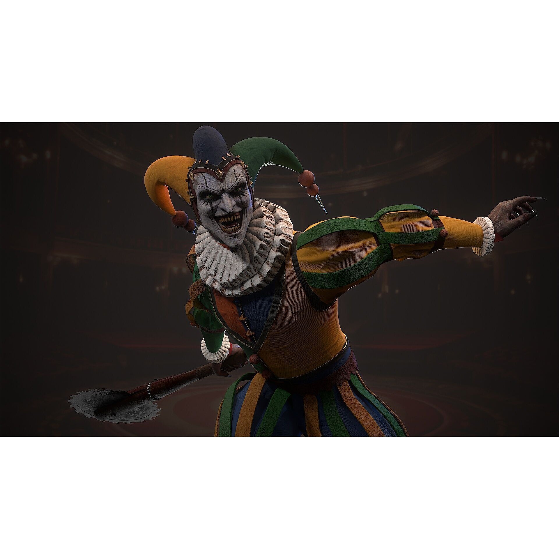 Clown Monster - Low-Poly Game-Ready 3D Model - View 14