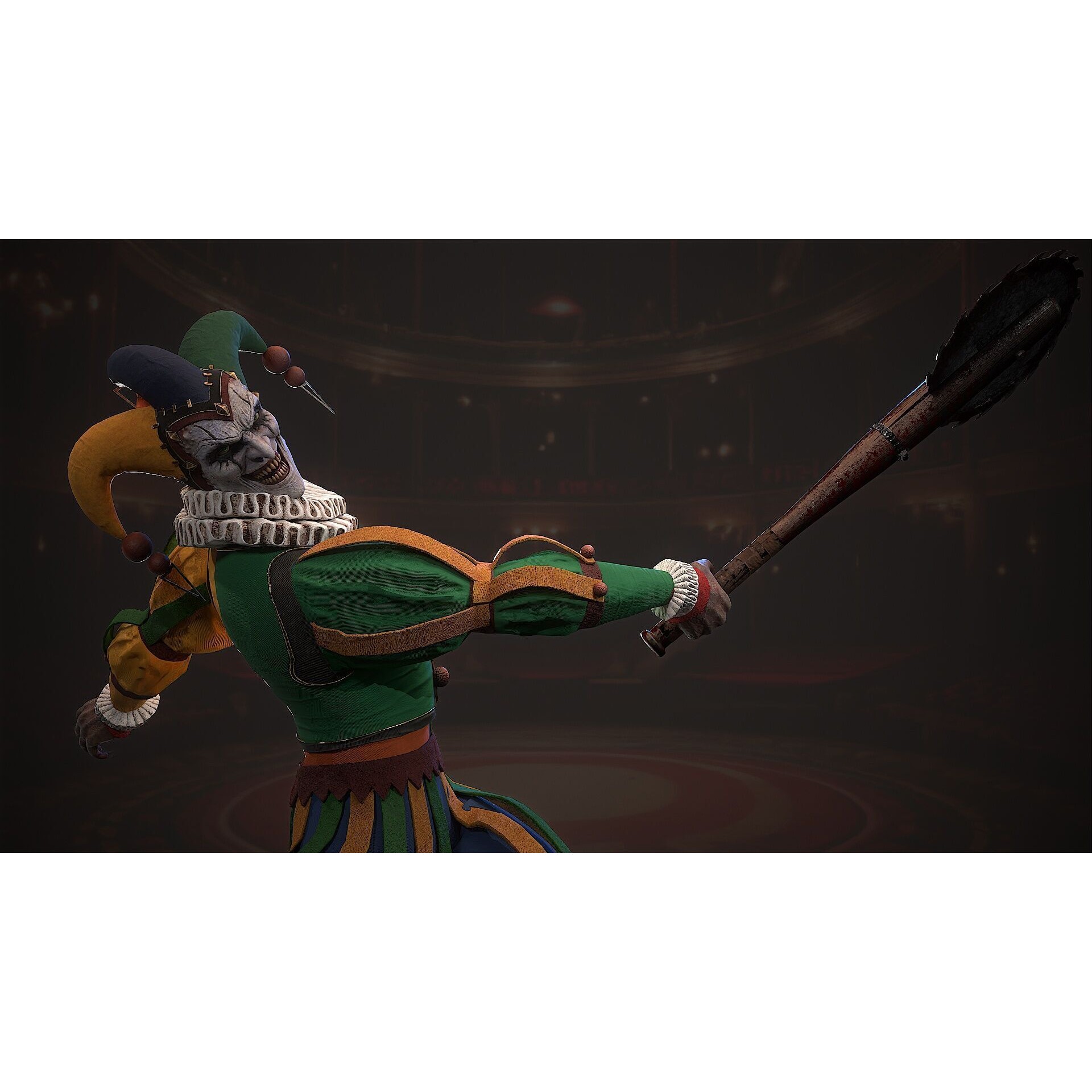 Clown Monster - Low-Poly Game-Ready 3D Model - View 15