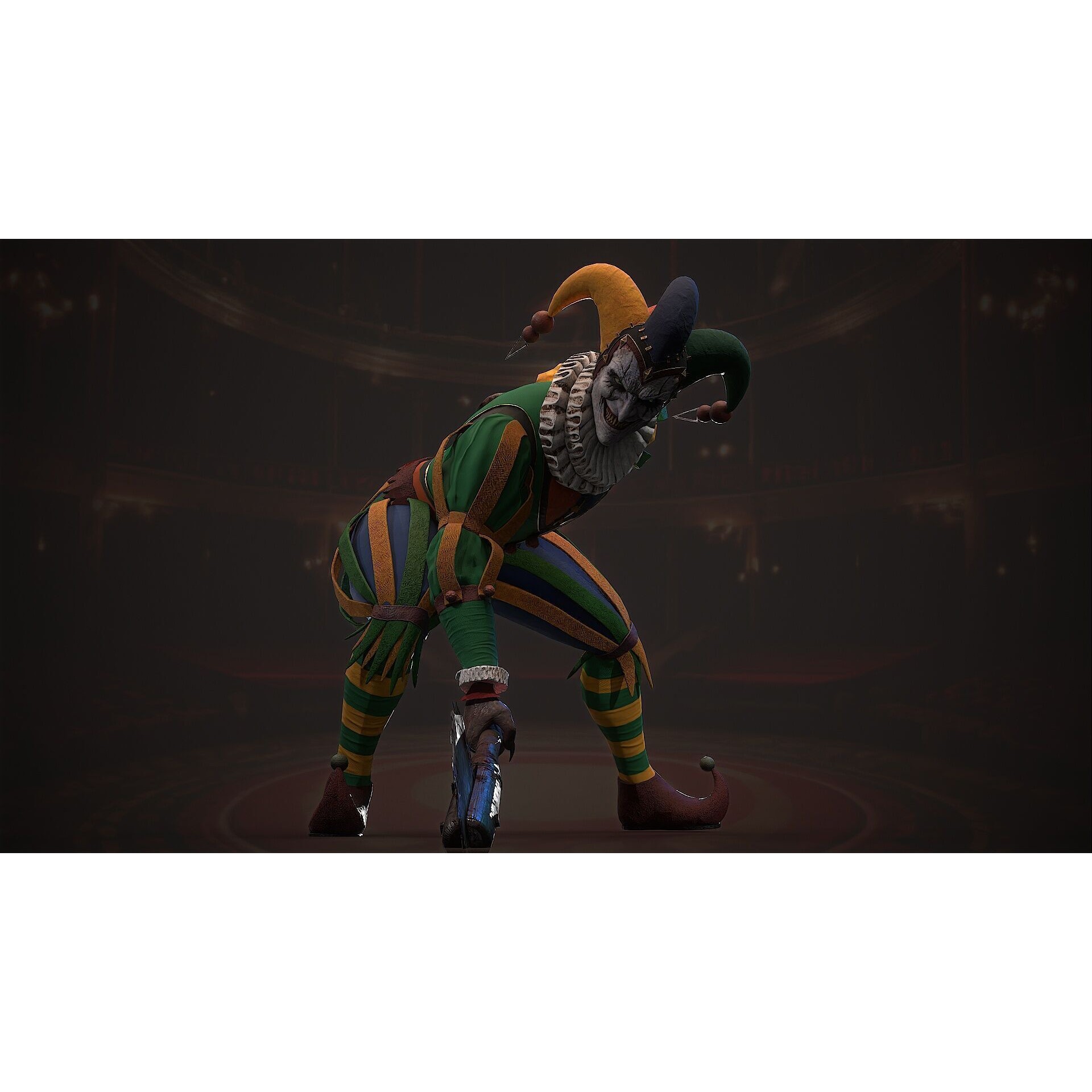 Clown Monster - Low-Poly Game-Ready 3D Model - View 16