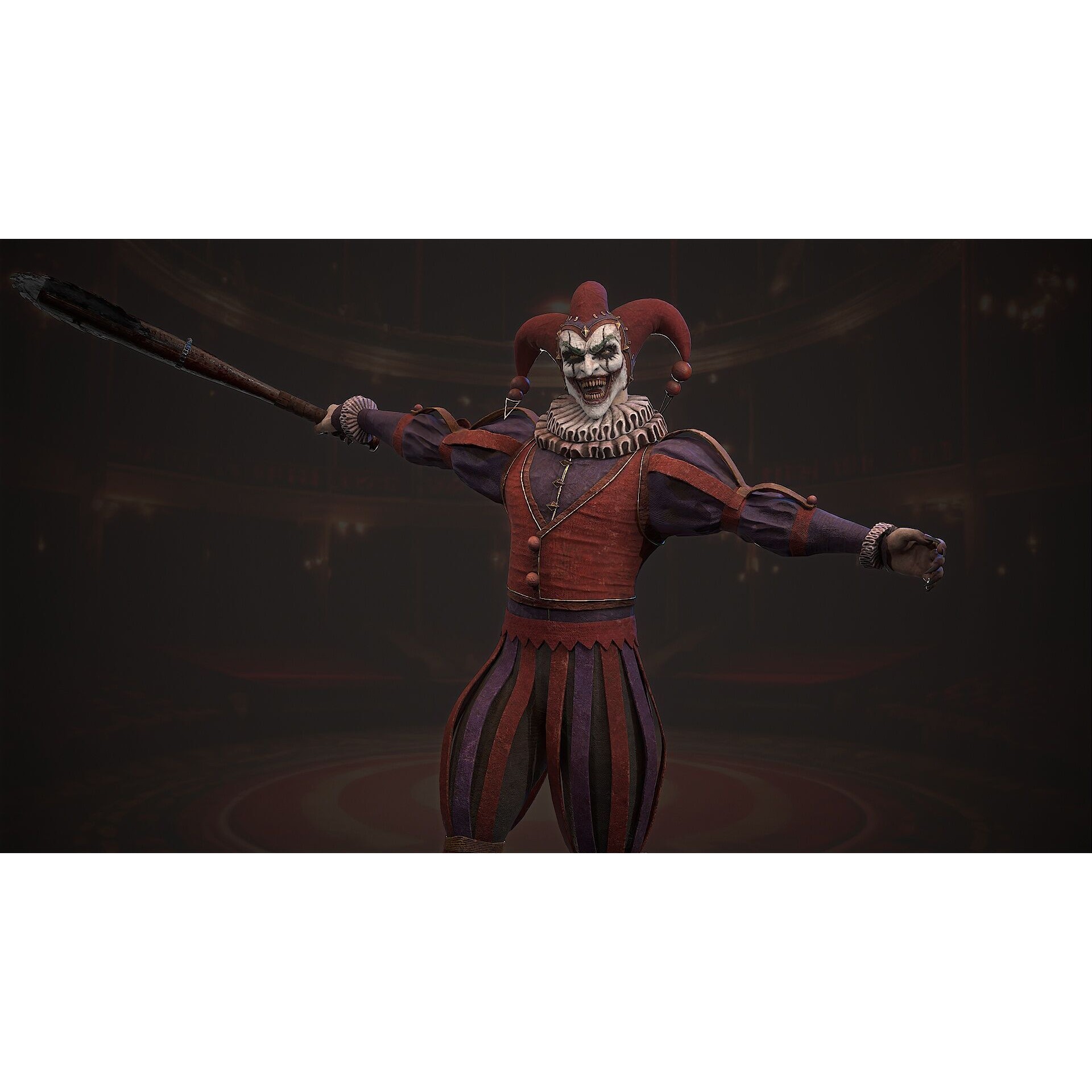 Clown Monster - Low-Poly Game-Ready 3D Model - View 8