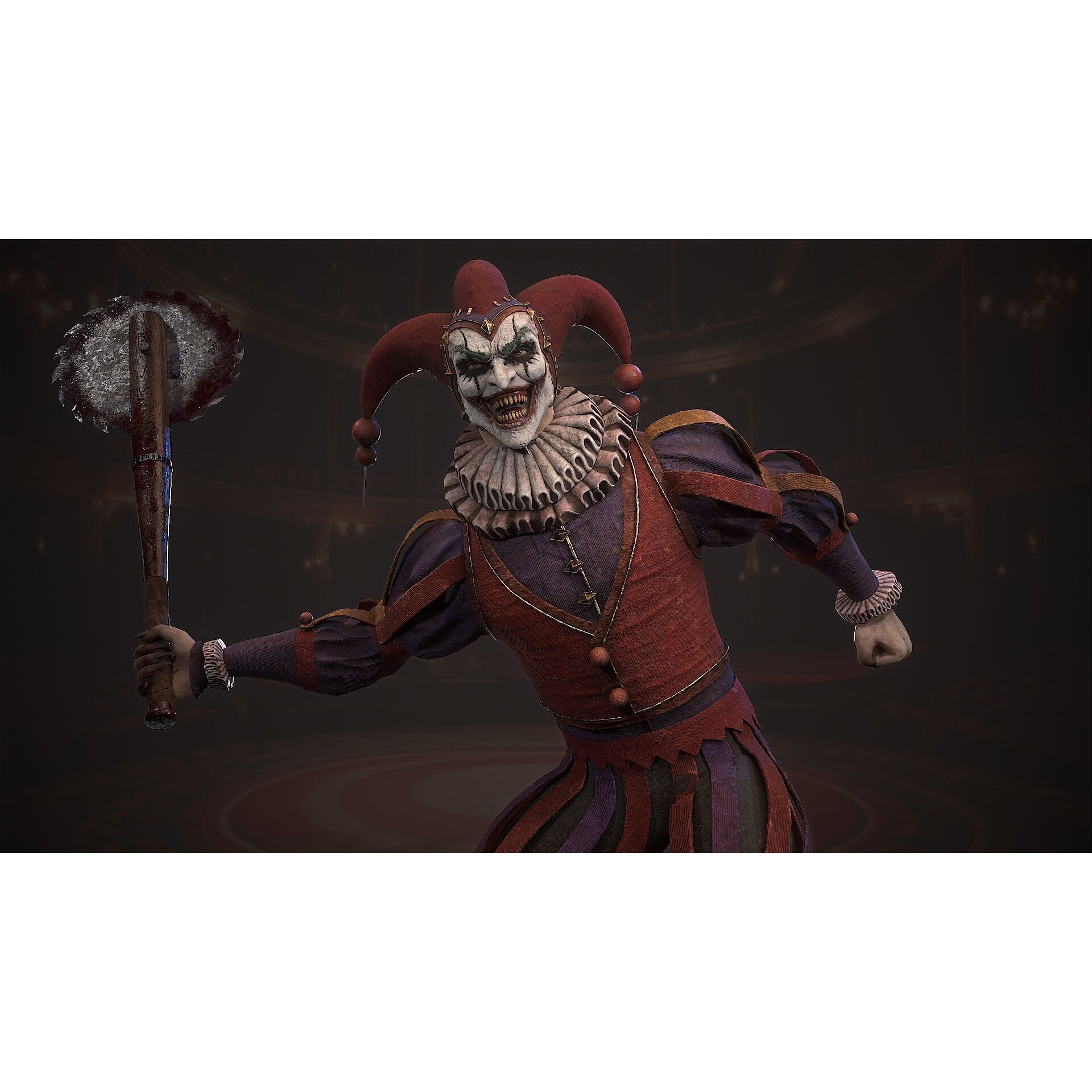 Clown Monster - Low-Poly Game-Ready 3D Model - View 9