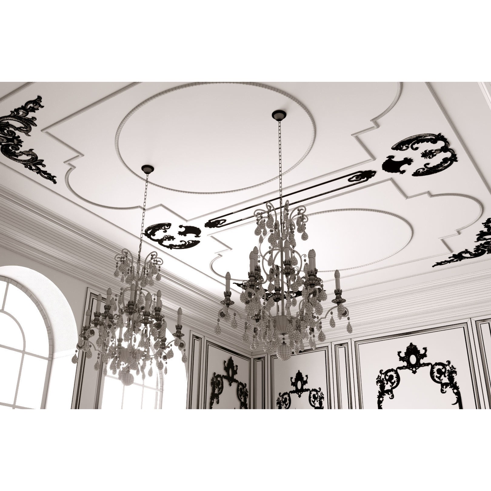 Classic Room Scene - Ready to Render 3D Model