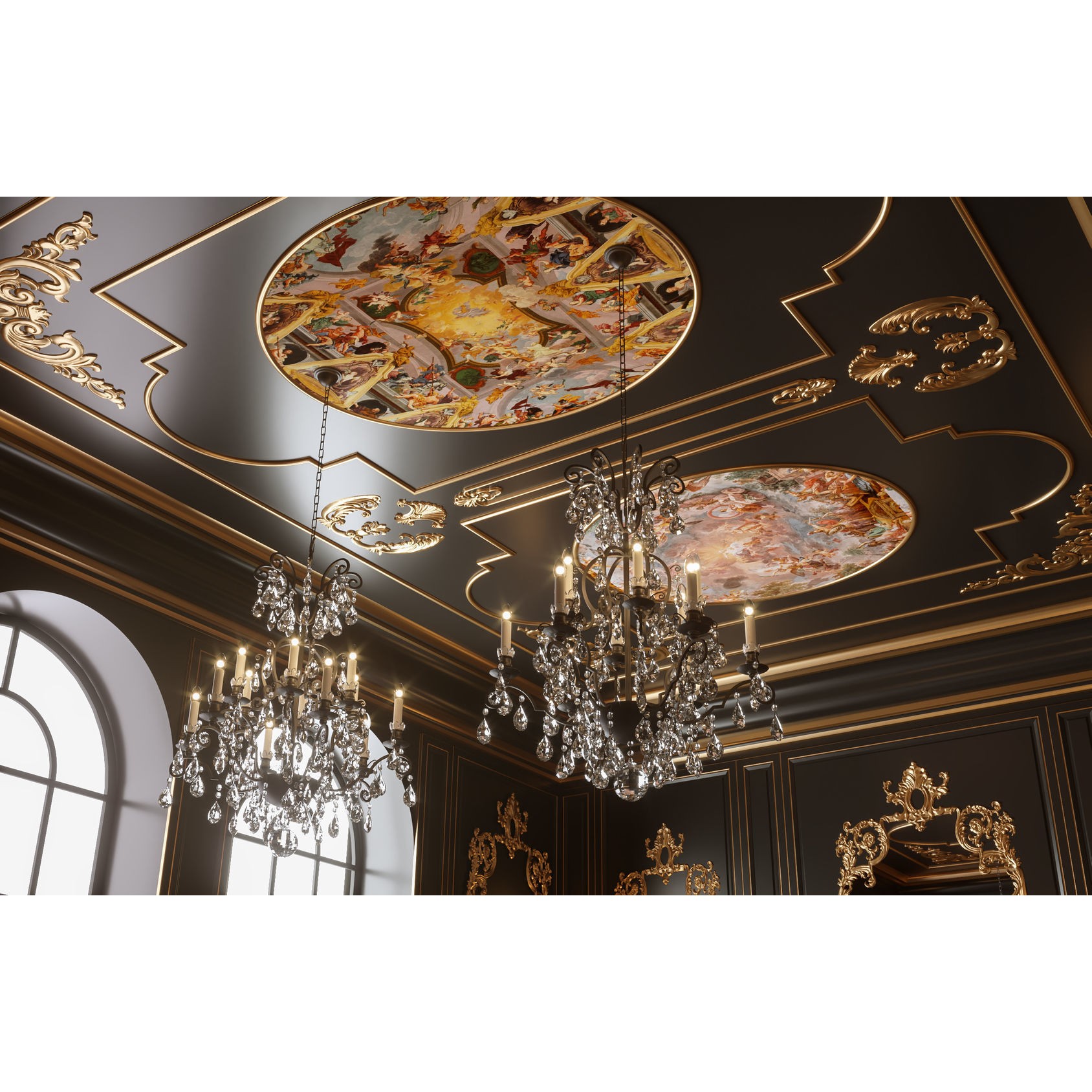 Classic Room Scene - Ready to Render 3D Model - View 7