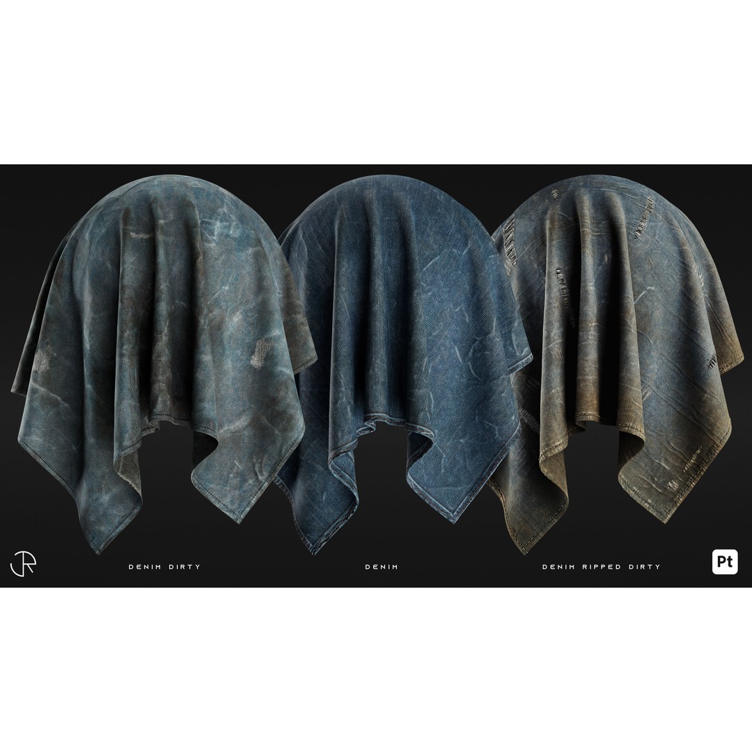 Cloth Damaged Smart Materials 3D Model – High-Detail Textures, PBR