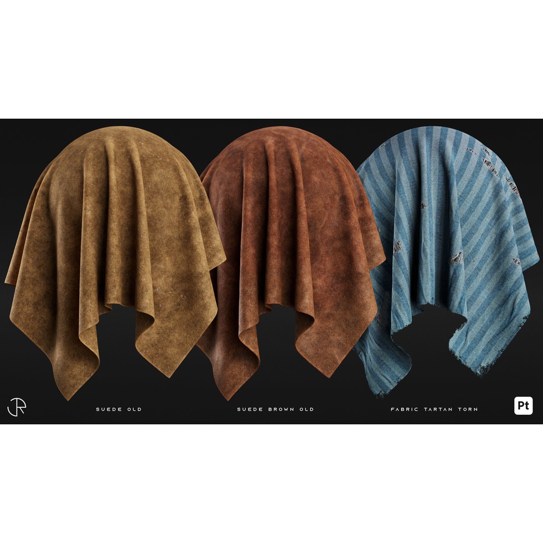 Cloth Damaged Smart Materials 3D Model – High-Detail Textures, PBR - View 11