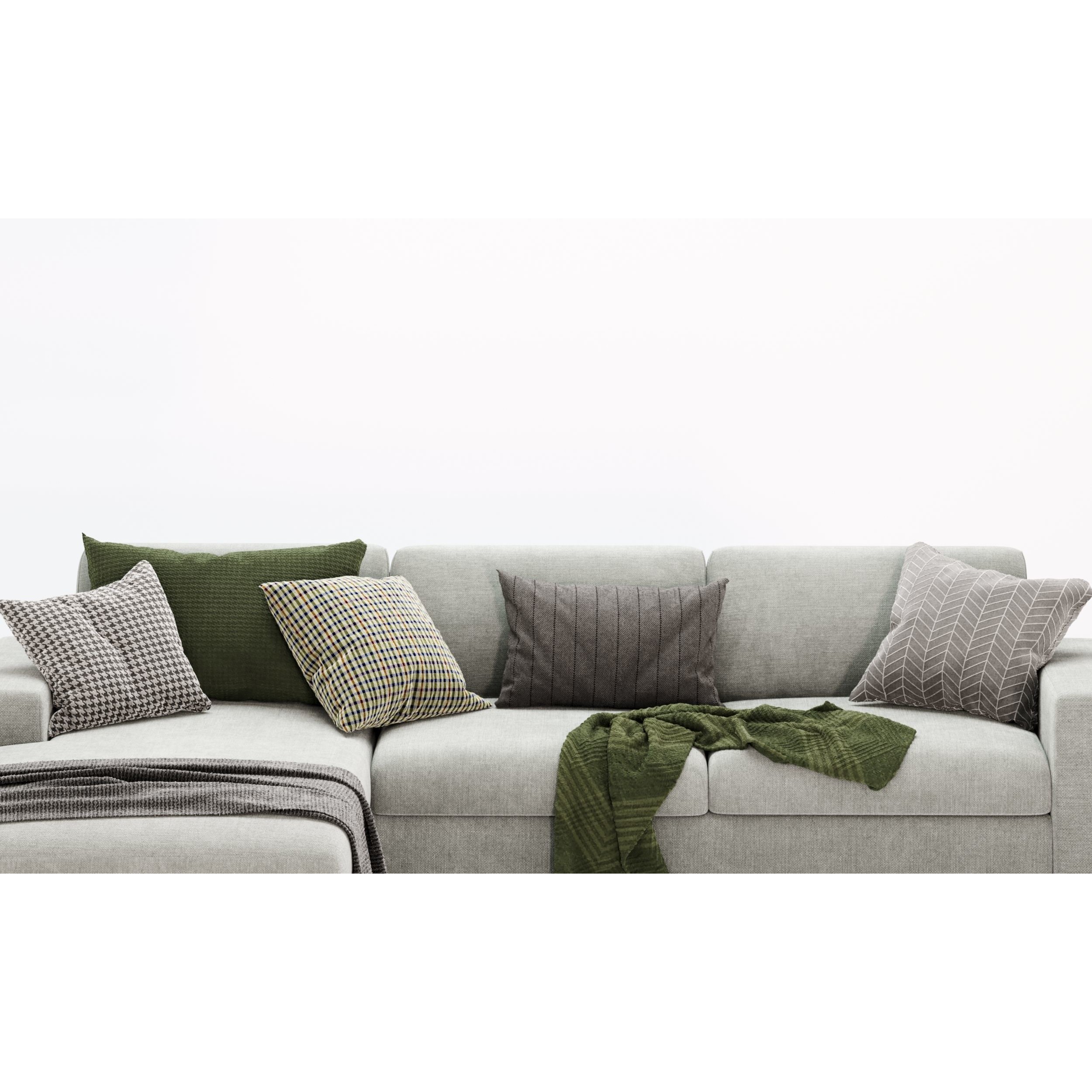 Sepia Corner Sofa - Game-Ready 3D Model - View 6