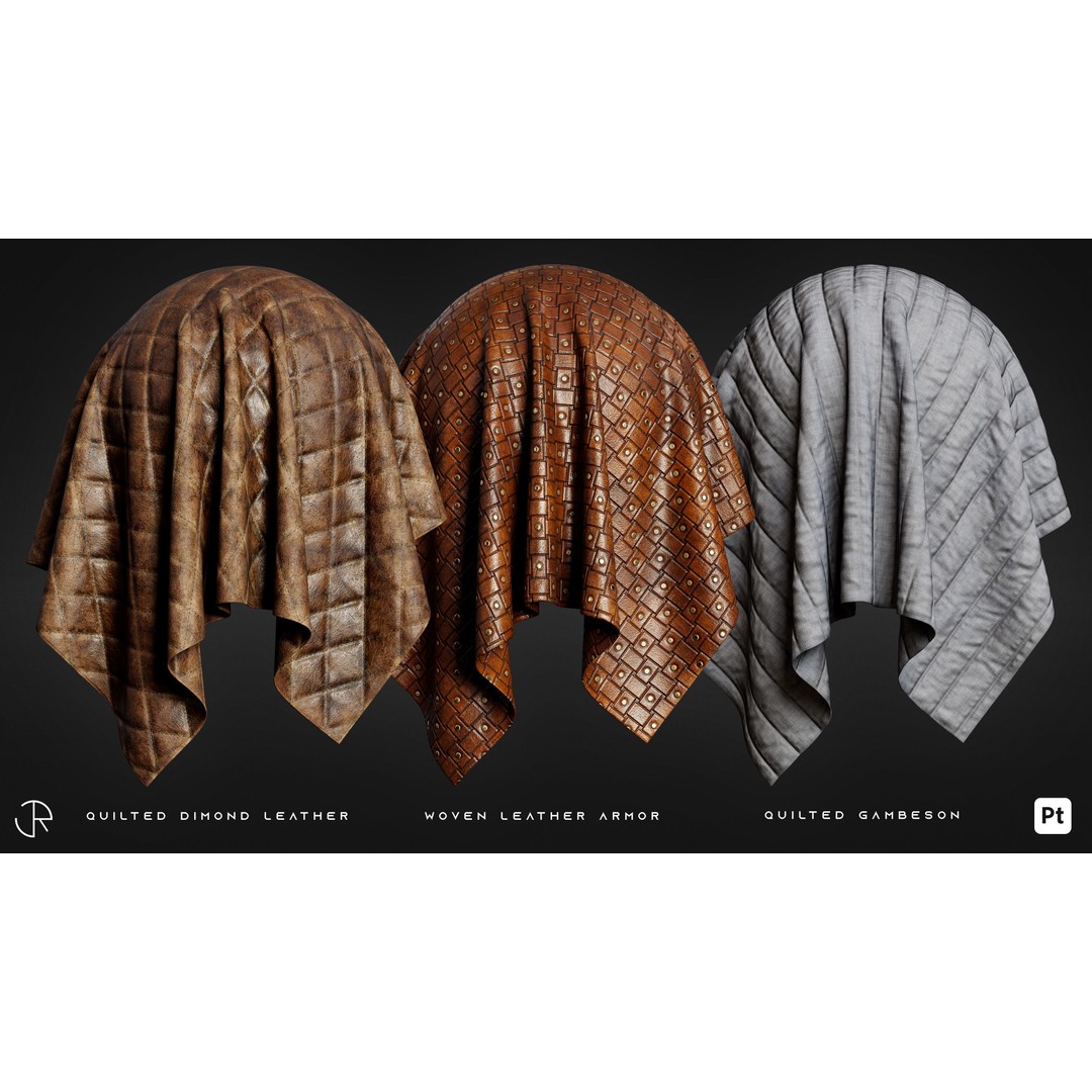 Medieval Fabric and Leather 3D Model – Smart Materials for Substance Painter - View 13