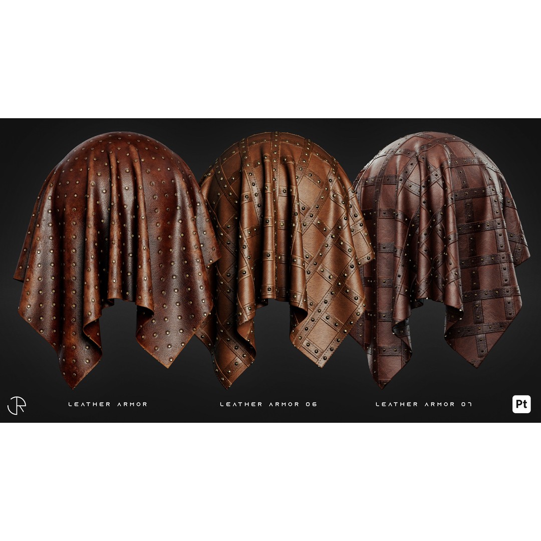 Medieval Fabric and Leather 3D Model – Smart Materials for Substance Painter - View 5