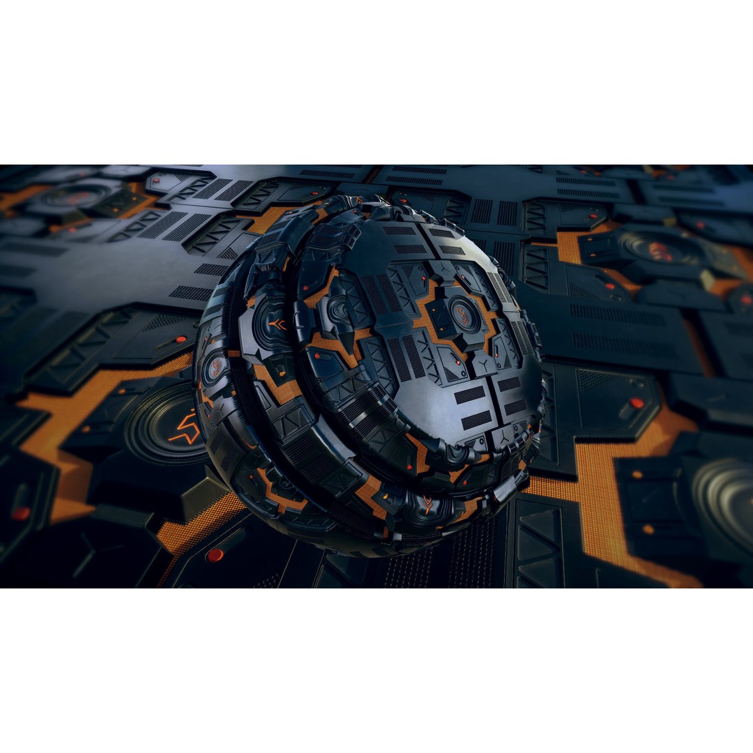 13 Sci-Fi PBR Materials 3D Model – High Quality Textures for Substance - View 12