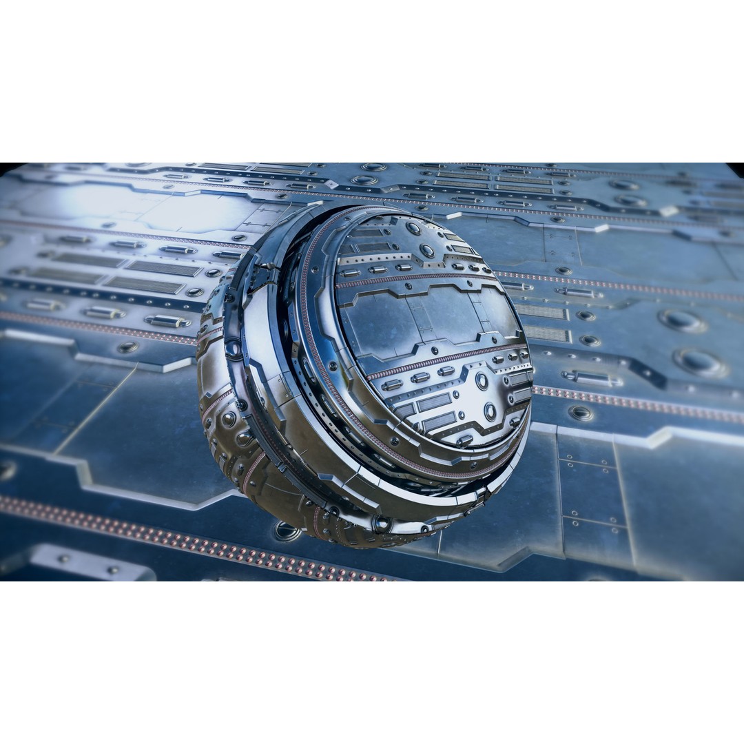 13 Sci-Fi PBR Materials 3D Model – High Quality Textures for Substance - View 14